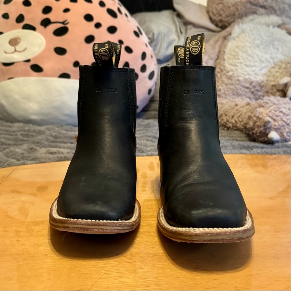 BOM Western Square Toe Rodeo Leather Boot Mens 8